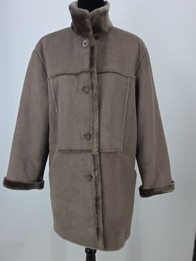 Vtg Penny Lane style  Jones New York Faux Shearling Teddy Jacket
